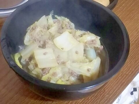 簡単一品！白菜とひき肉の生姜煮